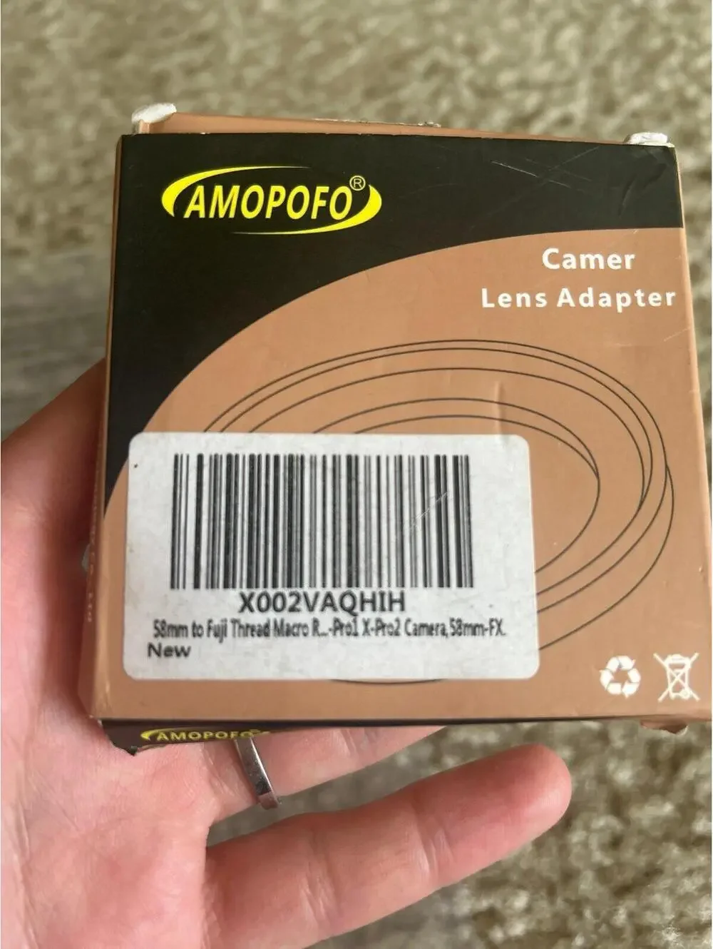 C301 58mm to Fuji thread camera lens adapter